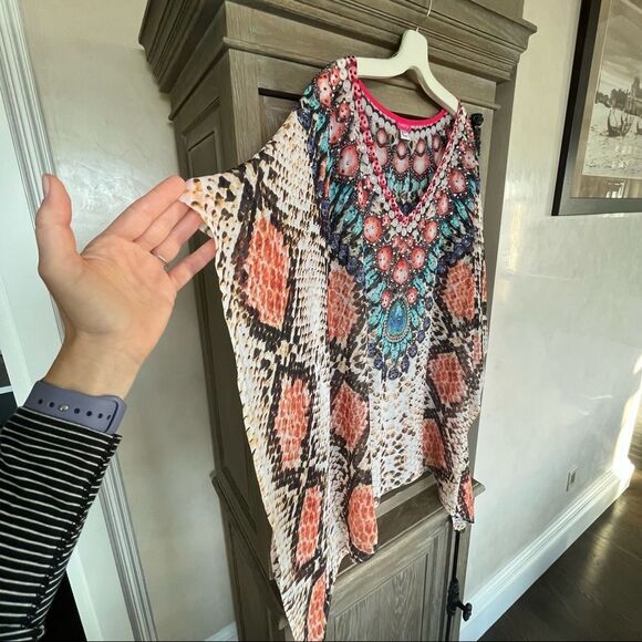 Ranee’s Designer Kaftan size XL NWOT swimwear coverup - Picture 8 of 15
